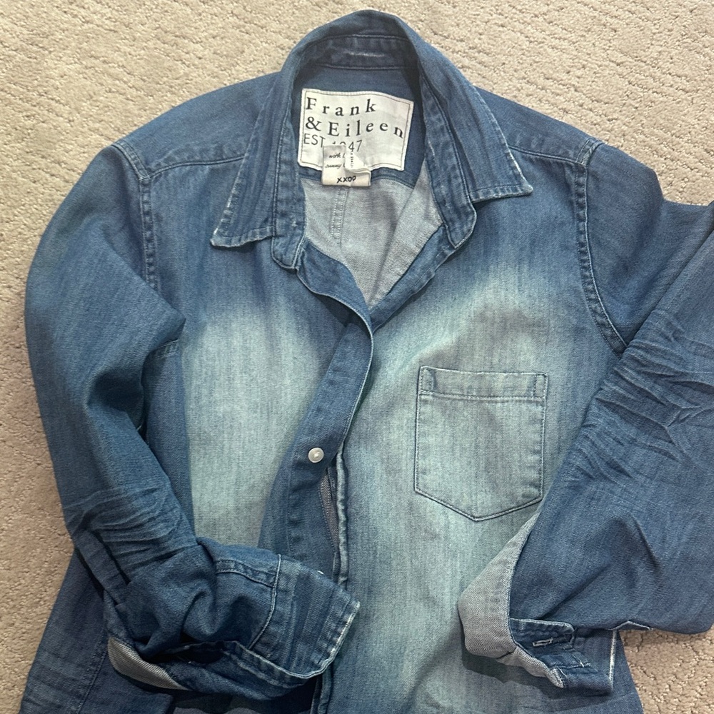 Frank & Eileen Light Blue Denim Shirt Jacket
